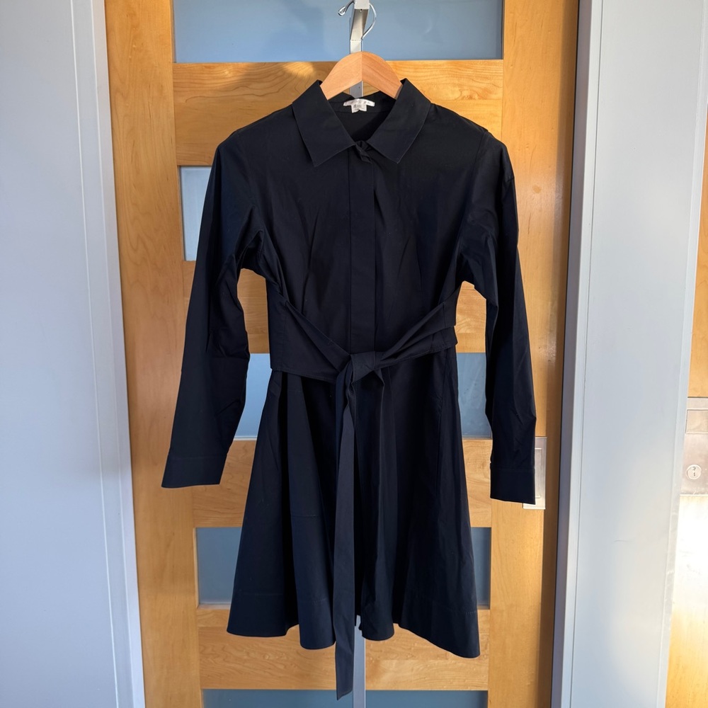 PAULE KA Classic Black Long Sleeve Dress